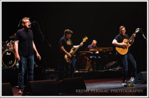 21 September 2018 - Hamilton, Ontario, Canada.  Charlie Reid, Garry John Kane, Craig Reid of Scottish folk/rock duo The Proclaimers perform on stage during their Canadian Tour at the FirstOntario Concert Hall.  Photo Credit: Brent Perniac/AdMedia